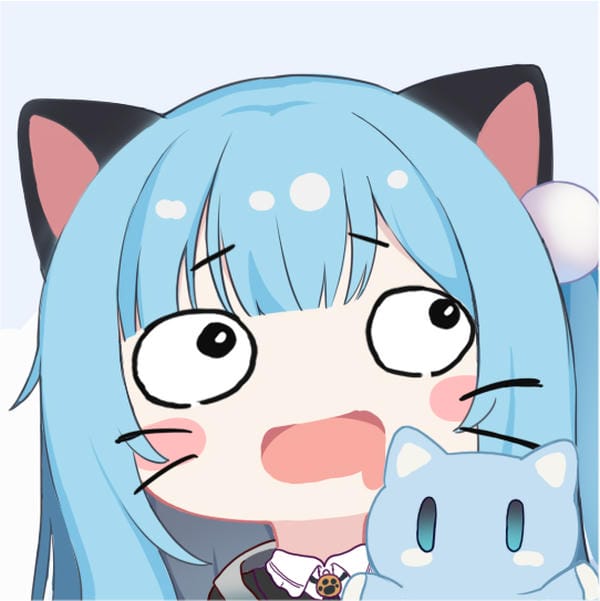 avatar chibi nữ cute màu xanh dương avatar chibi nữ cute màu xanh dương