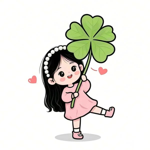 avatar cỏ 4 lá cute (11)