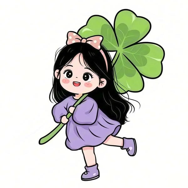 avatar cỏ 4 lá cute (12)