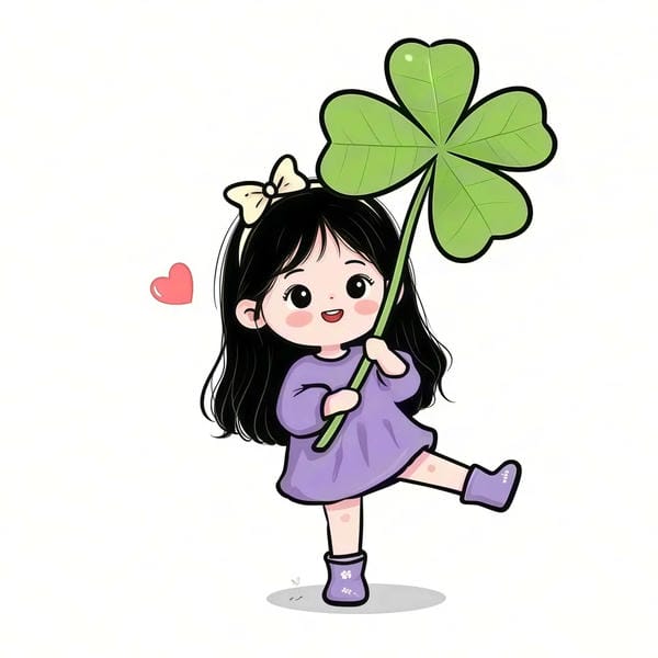 avatar cỏ 4 lá cute (13)