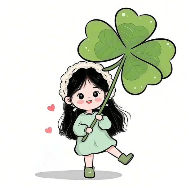avatar cỏ 4 lá cute (14)