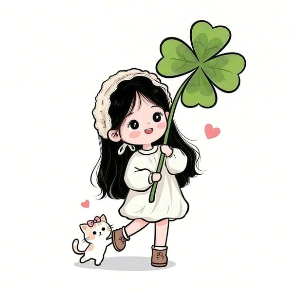 avatar cỏ 4 lá cute (15)