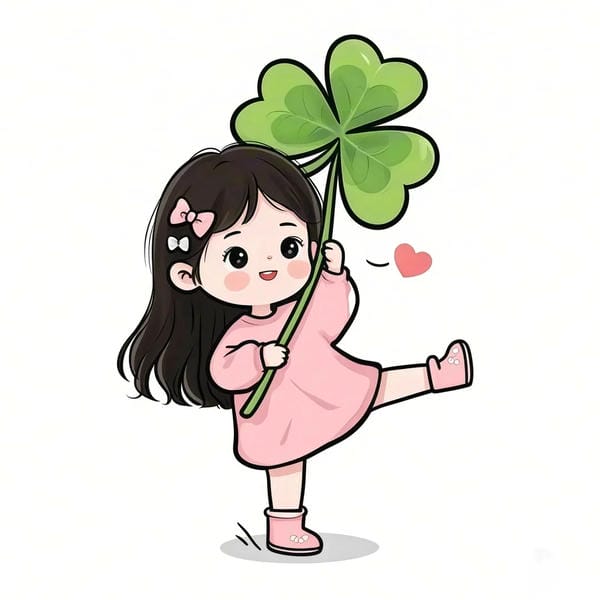 avatar cỏ 4 lá cute (16)