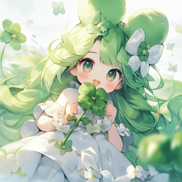 avatar cỏ 4 lá cute (2)