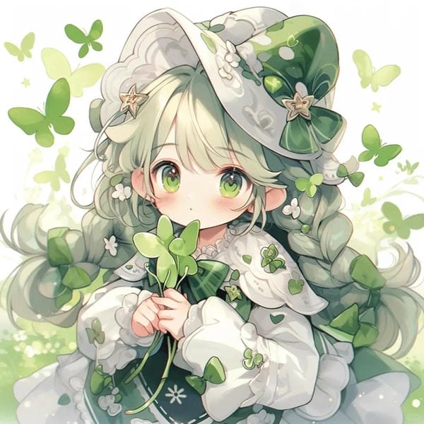 avatar cỏ 4 lá cute (3)