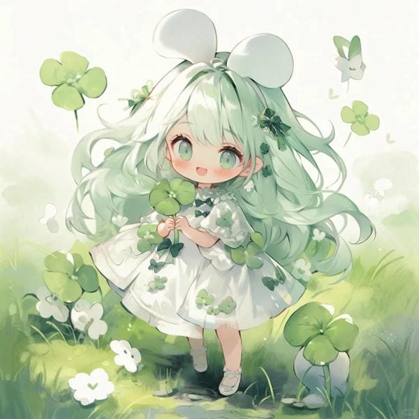 avatar cỏ 4 lá cute (5)