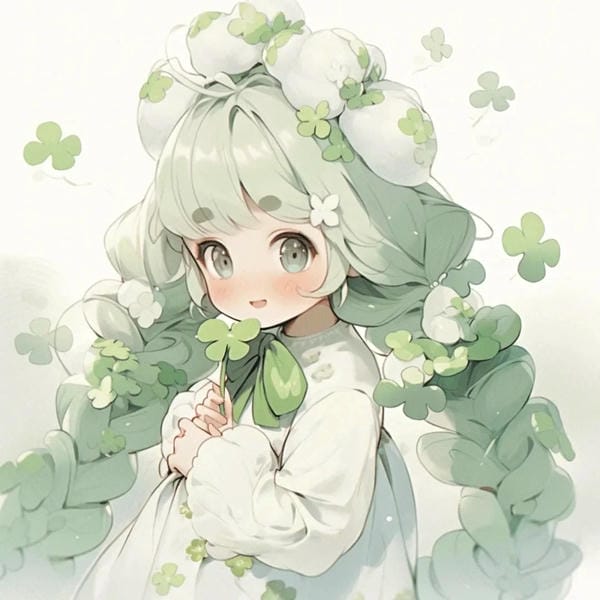 avatar cỏ 4 lá cute (6)