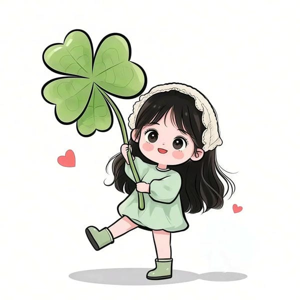 avatar cỏ 4 lá cute (9)