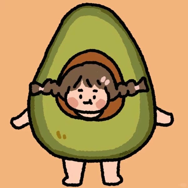 avatar quả bơ cute (17)
