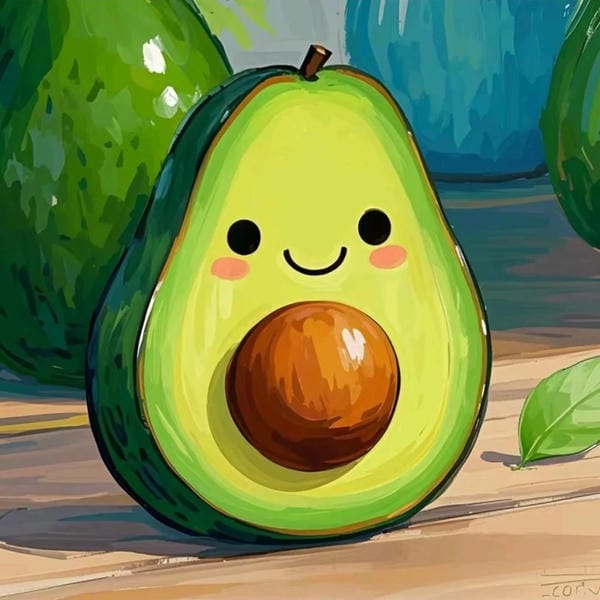 avatar quả bơ cute (18)
