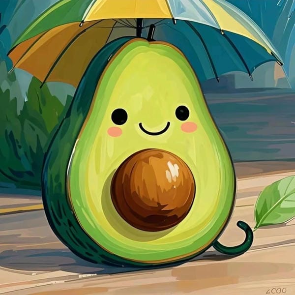 avatar quả bơ cute (19)