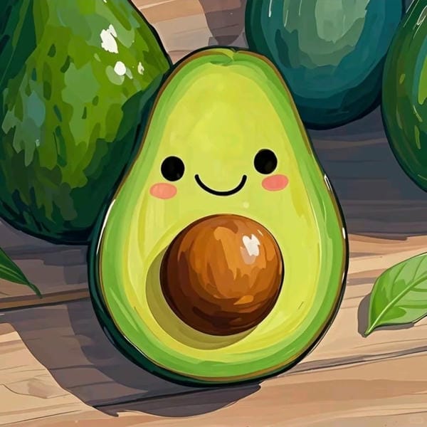 avatar quả bơ cute (20)