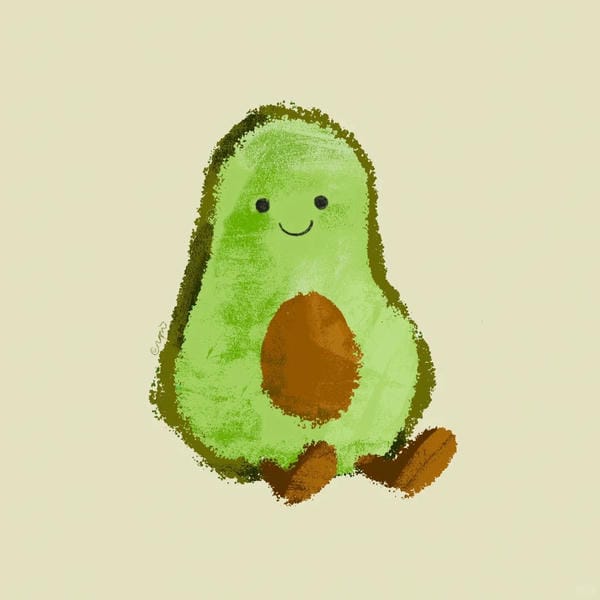 avatar quả bơ cute (27)