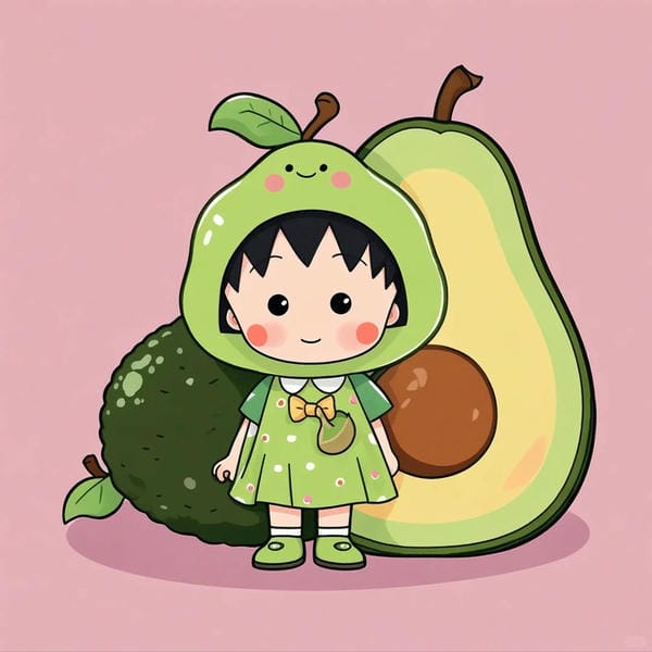 avatar quả bơ cute (3)