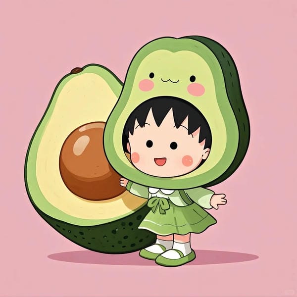 avatar quả bơ cute (4)