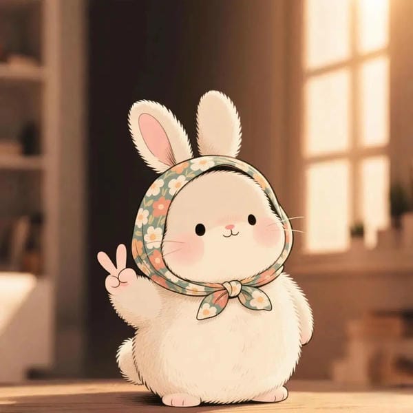 avatar thỏ cute màu hồng avatar thỏ cute màu hồng