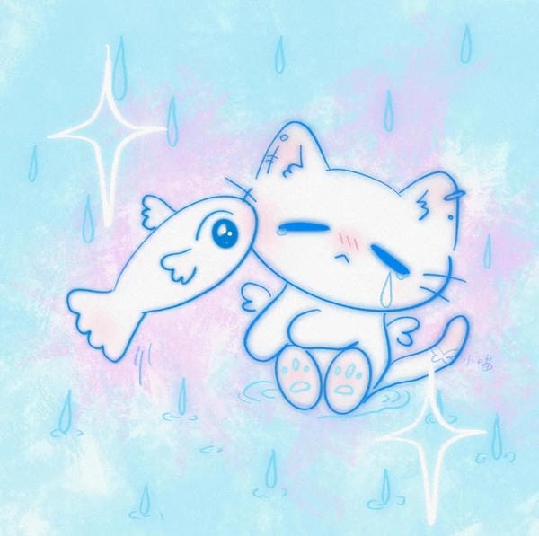 con gái avatar màu xanh dương cute con gái avatar màu xanh dương cute