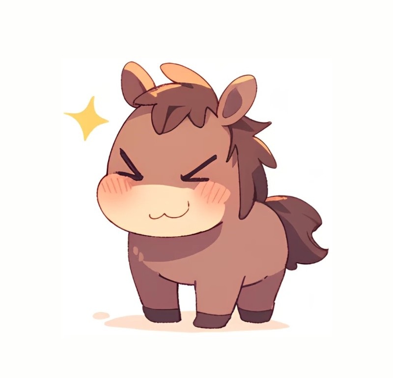 con ngựa chibi