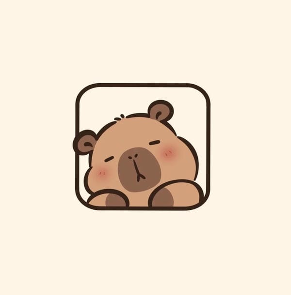 hình avatar capybara vô tri hình avatar capybara vô tri