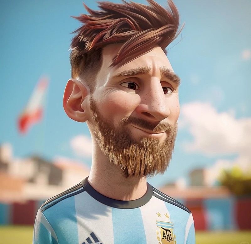 messi chibi 23