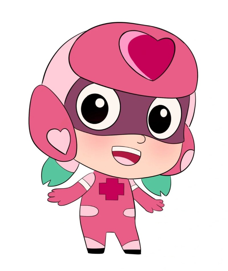 siêu nhân hồng chibi