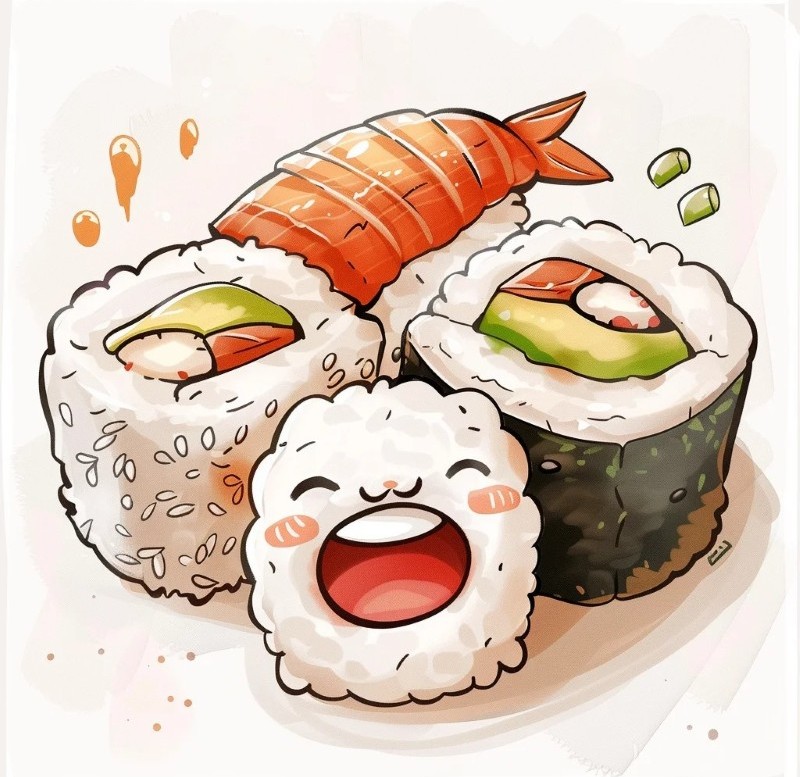 sushi chibi cute 23
