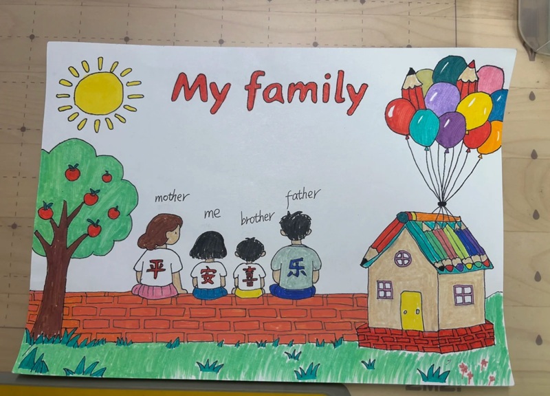 vẽ tranh đề tài gia đình 16