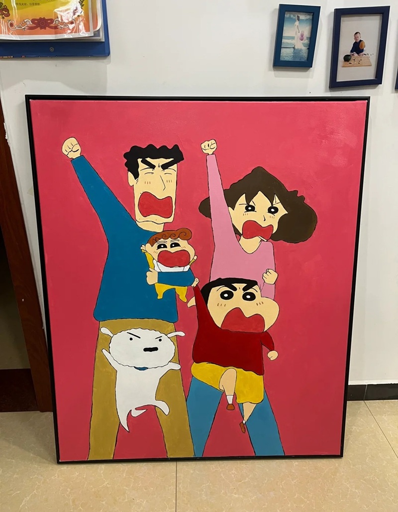 vẽ tranh đề tài gia đình 20