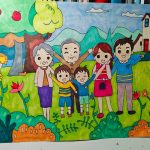 vẽ tranh đề tài gia đình 23