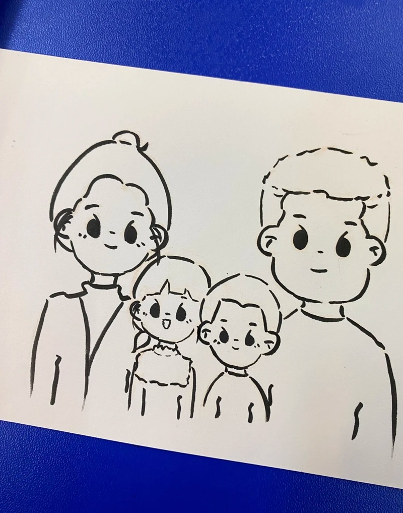 vẽ tranh đề tài gia đình 27