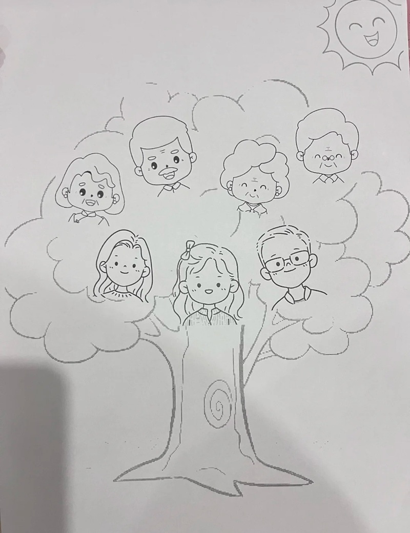 vẽ tranh đề tài gia đình 28