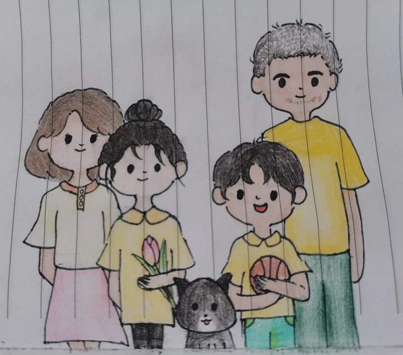 vẽ tranh đề tài gia đình 33