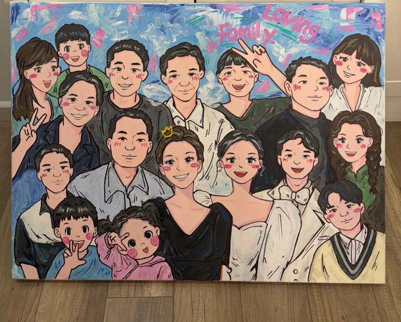 vẽ tranh đề tài gia đình 38