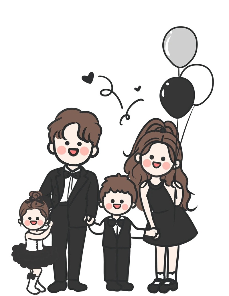 vẽ tranh gia đình