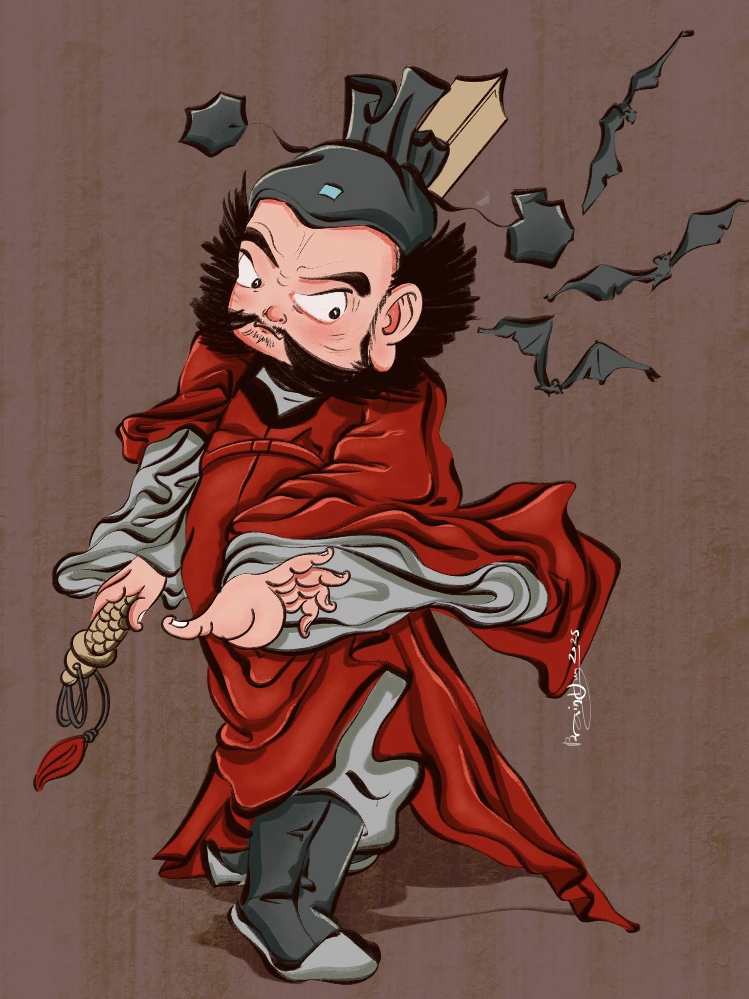 Chung Quỳ được xem là vị thần trừ tà, diệt quỷ, bảo hộ gia trạch