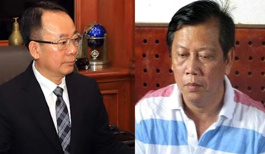 Đại gia Phát 'dầu' (trái ảnh) và trùm sản xuất buôn bán xăng giả Trịnh Sướng.