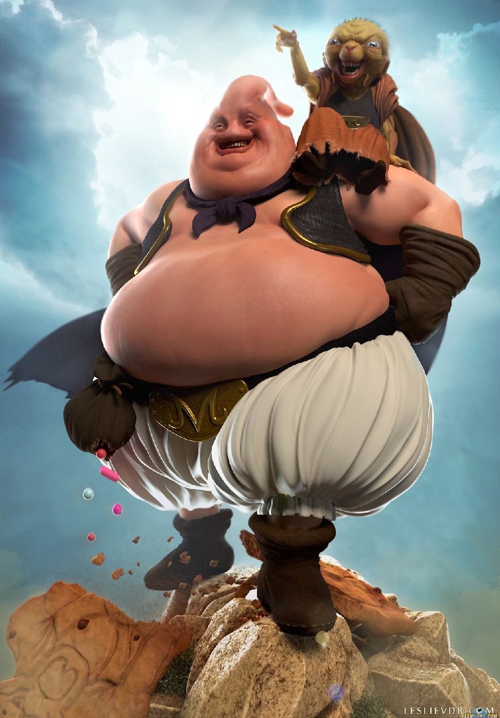 Ma Bư Béo (Fat Buu) với tính cách ngây thơ đáng yêu