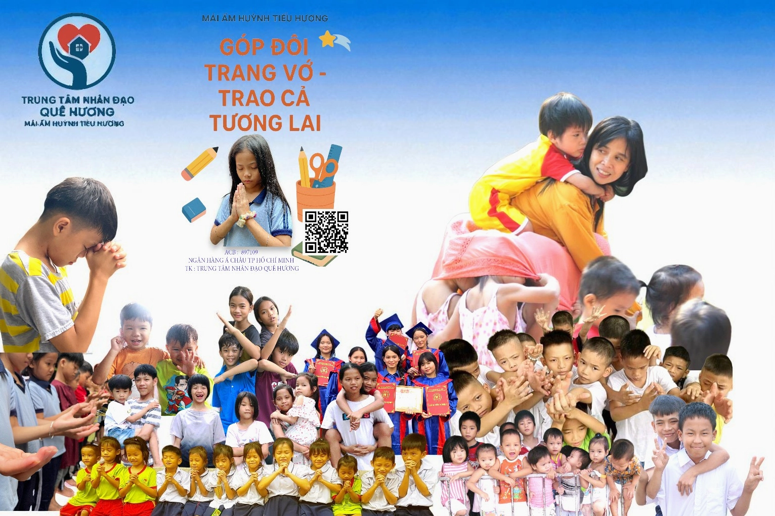 Mái ấm Huỳnh Tiểu Hương Kêu gọi giúp trẻ cô nhi năm học mới