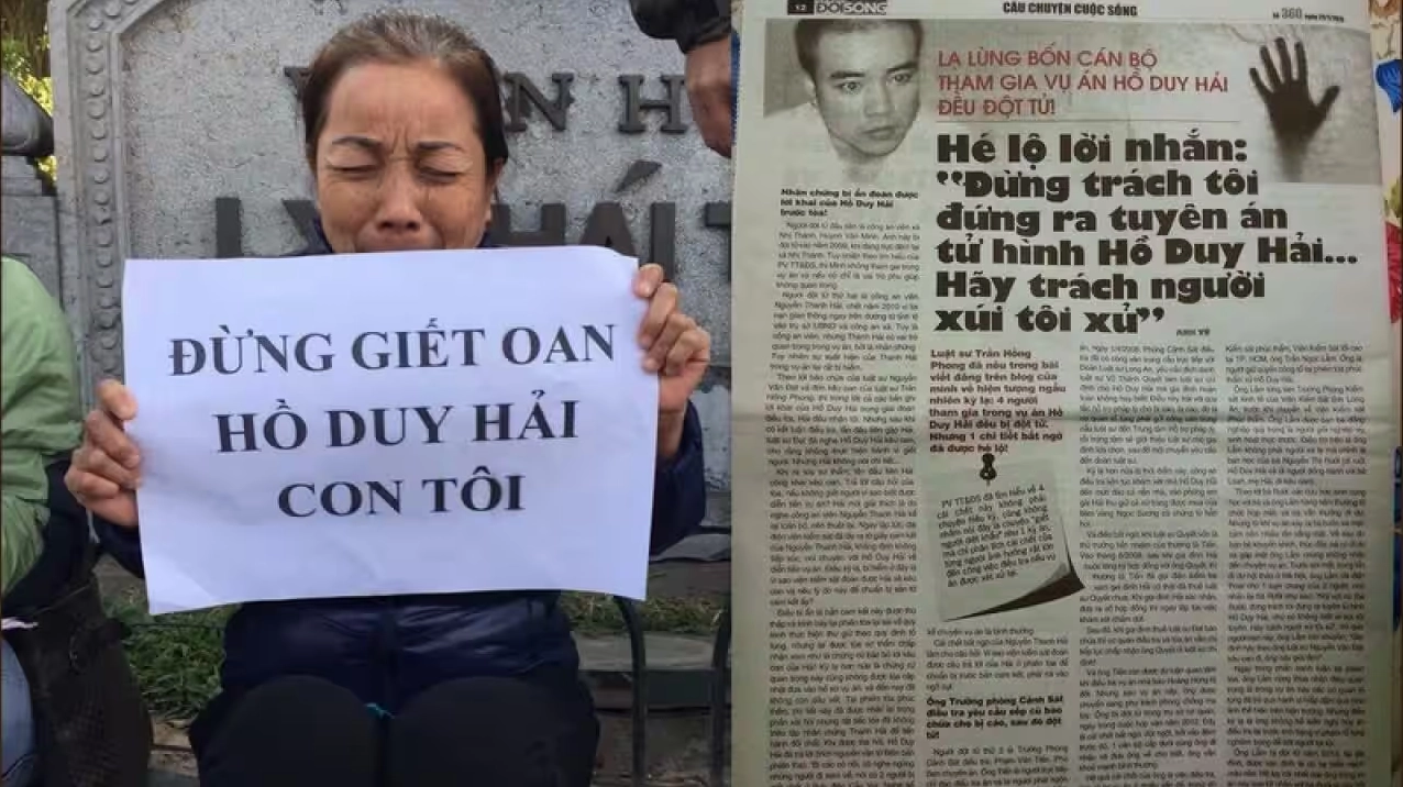 Những tiếng kêu oan trong vụ án Hồ Duy Hải