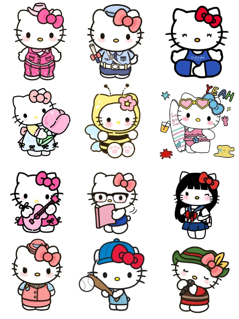 hello kitty sticker 8