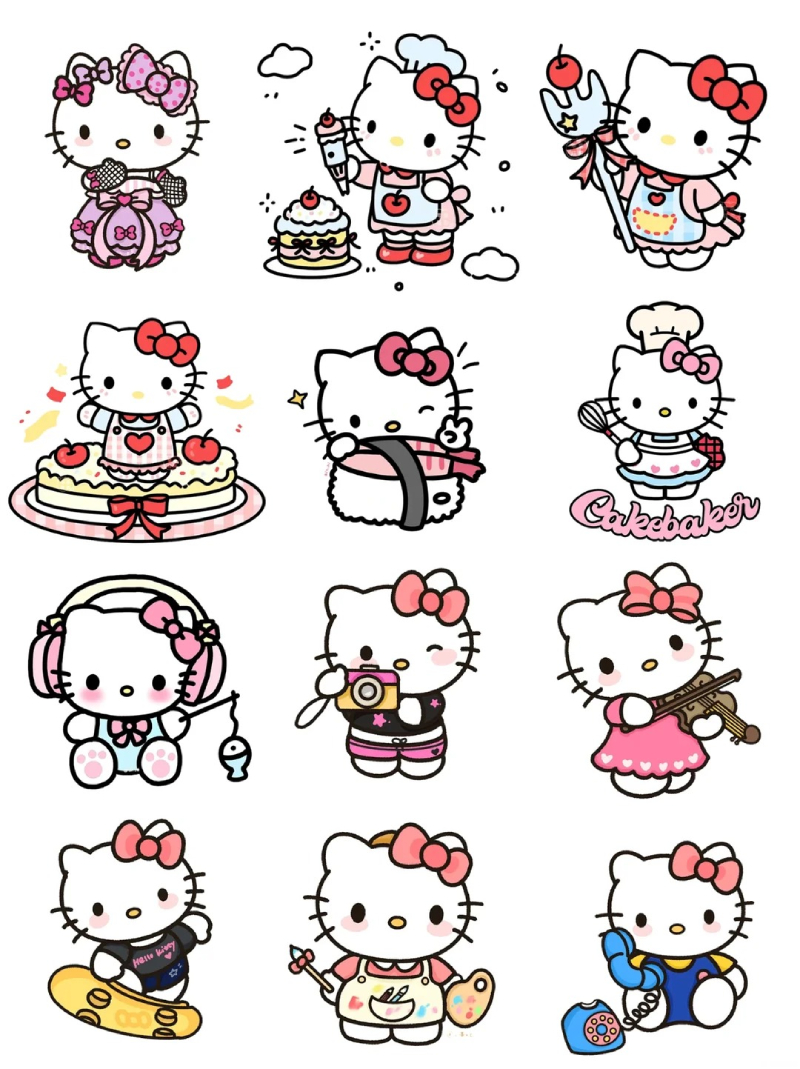 hello kitty sticker 9